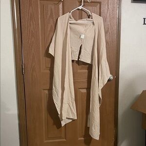 Elegant Cream Women's Wrap